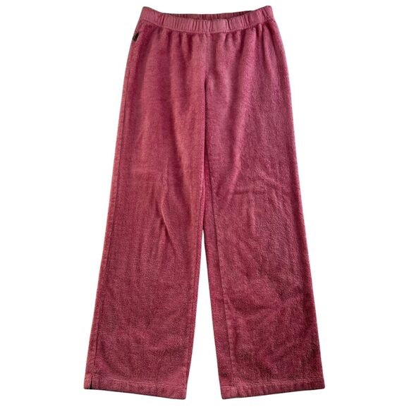 The North Face Girls Large 14/16 Fleece Camp Sweatpants Pink Pull On Drawstring - Picture 1 of 15